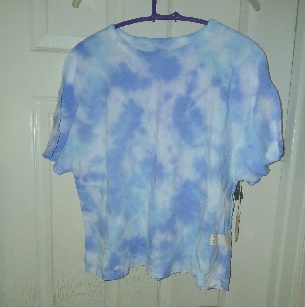 ANA Blue Tie-Dye Women's Top XL